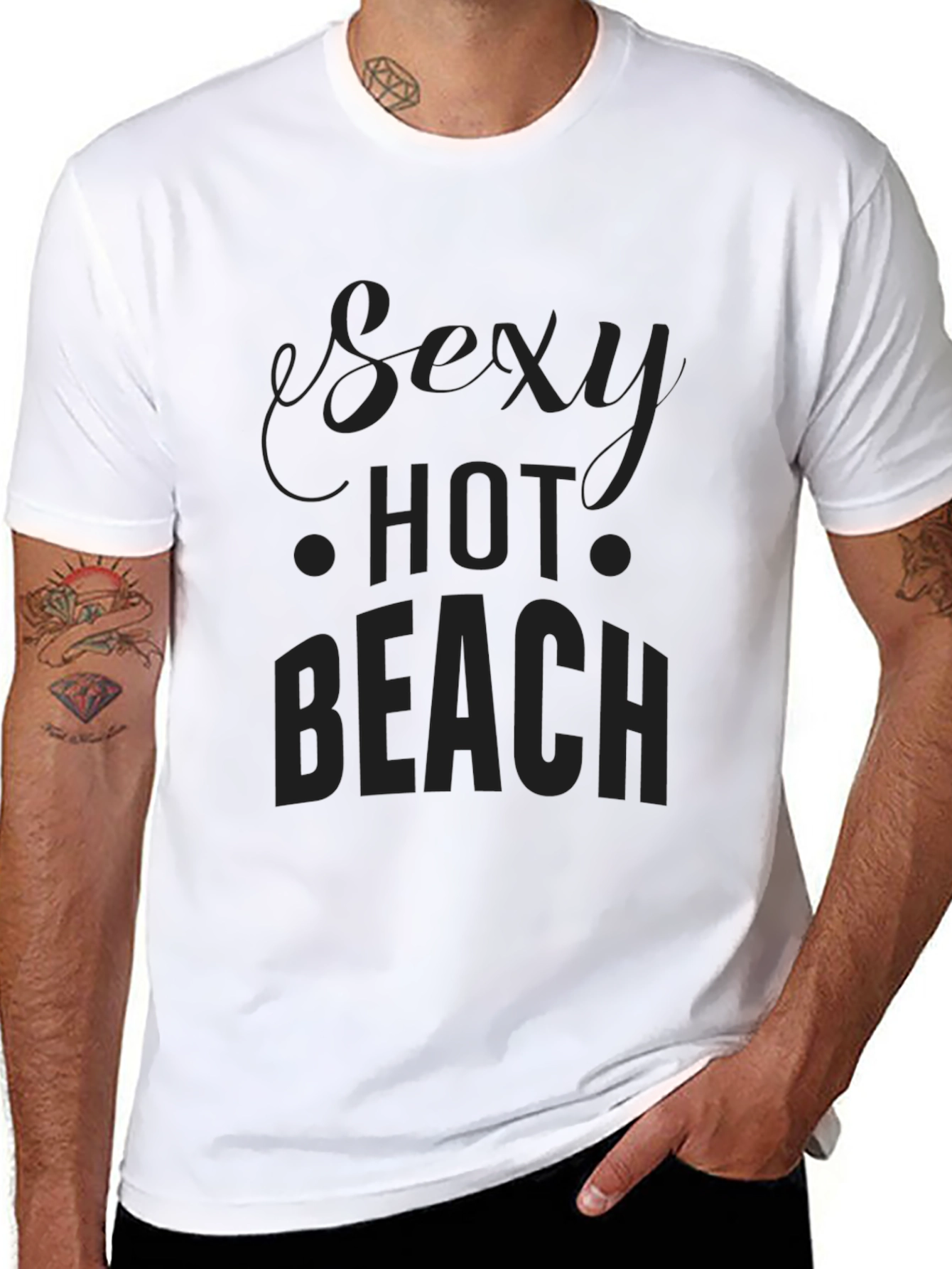 Sexy Hot Beach Graphic T-Shirt