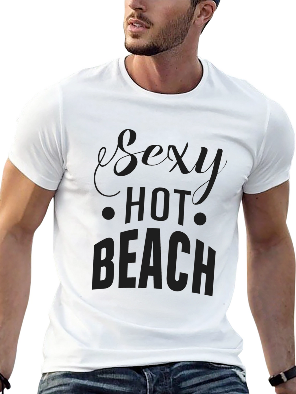 Sexy Hot Beach Graphic T-Shirt