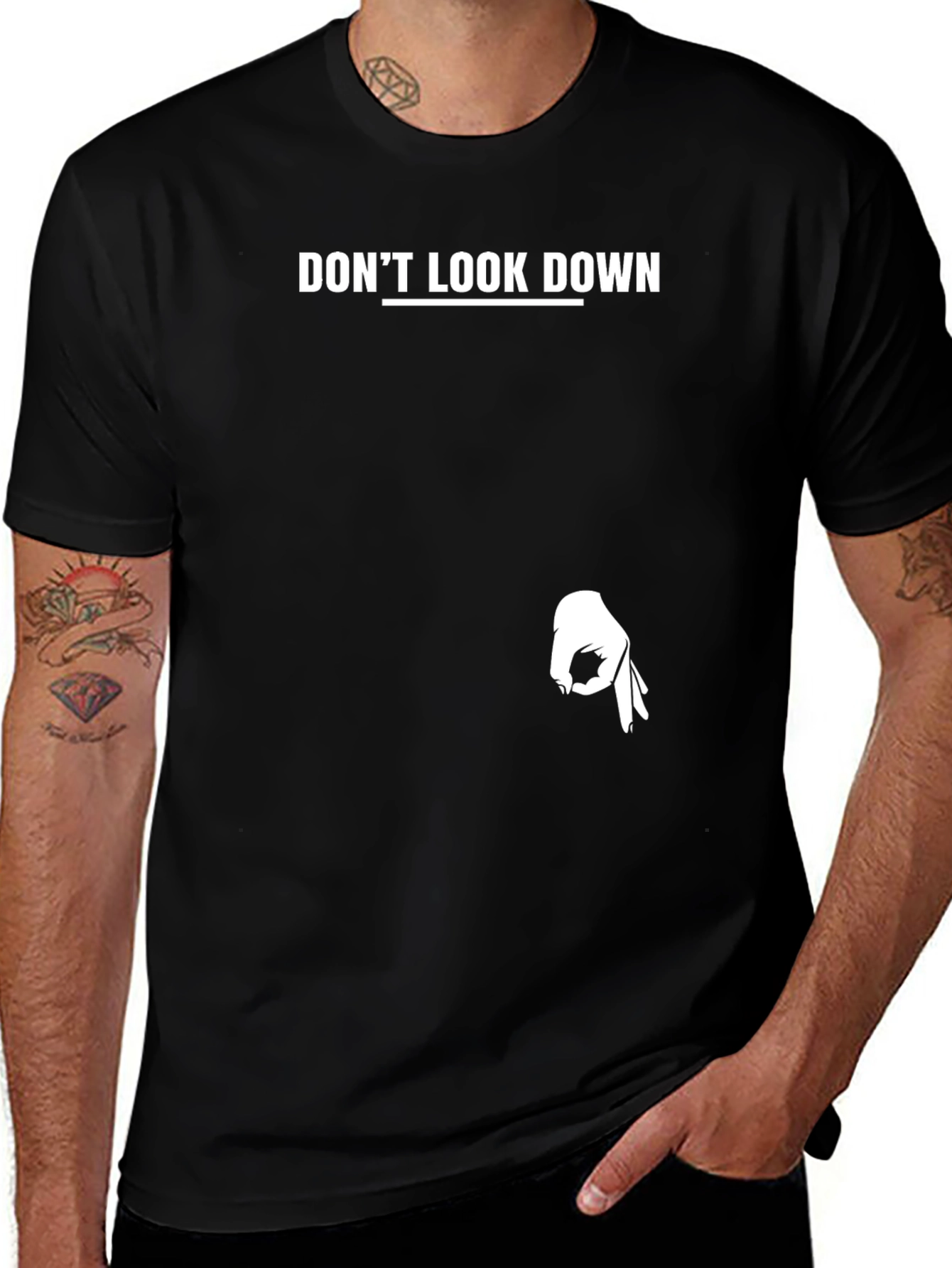Dont Look Down T-Shirt - Funny Graphic Tee