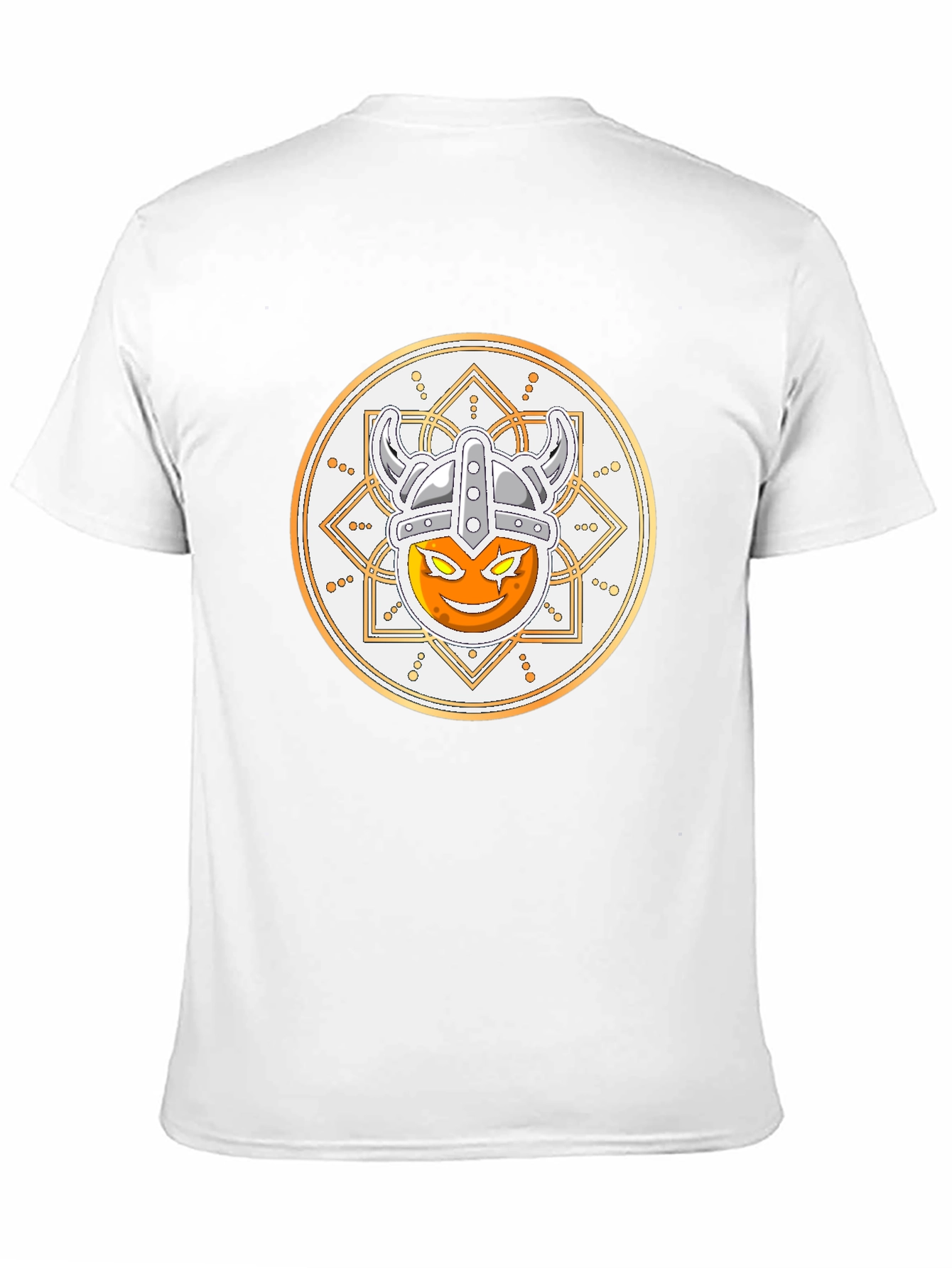 Viking Emoji Graphic T-Shirt - Black Cotton Tee