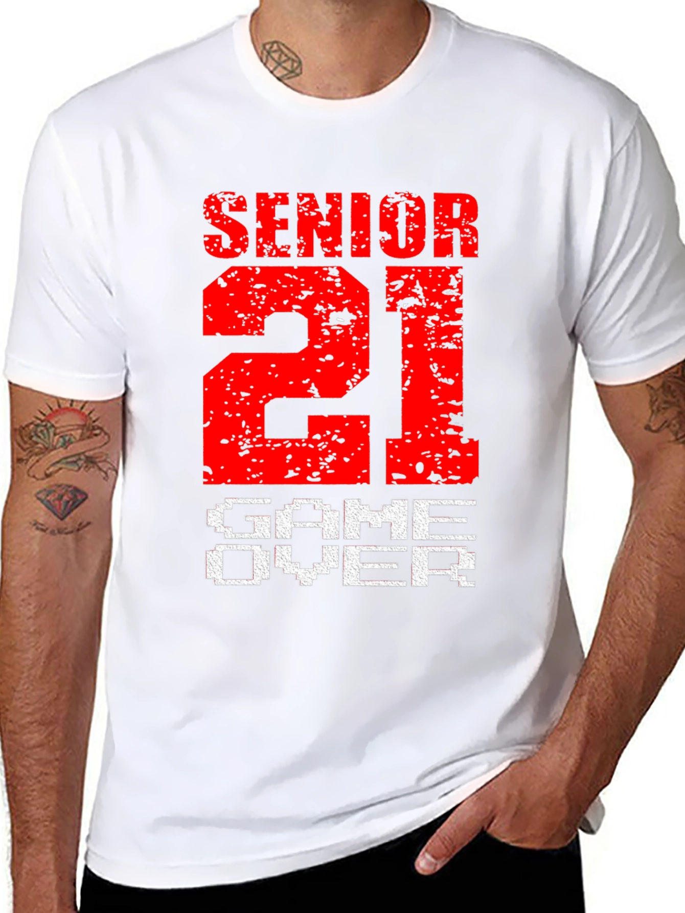 Senior 21 Game Over T-Shirt Graduation Gift