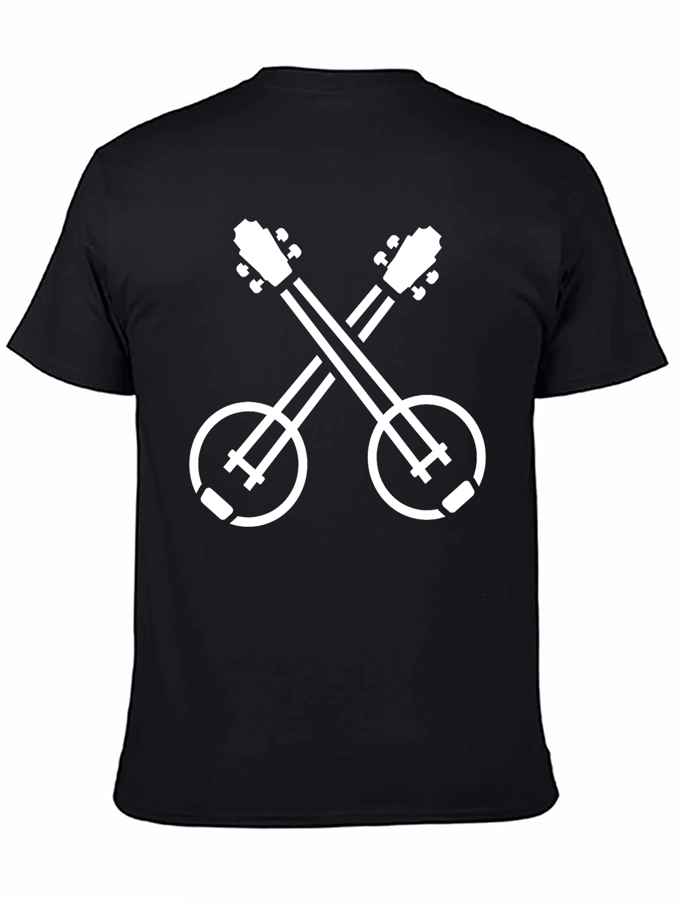Banjo Cross T-Shirt - Music Lover Tee