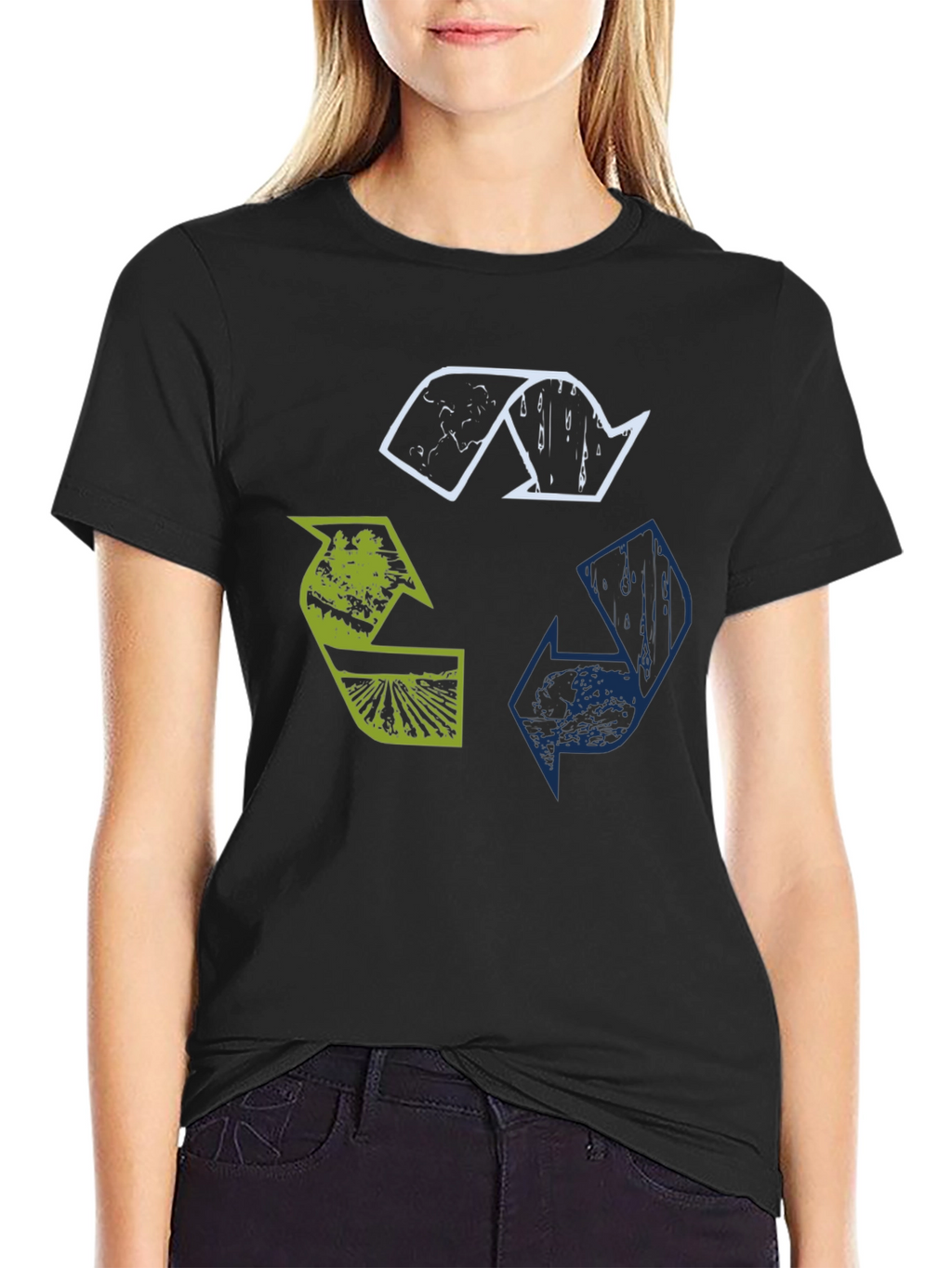 Eco Recycle Symbol Graphic T-Shirt