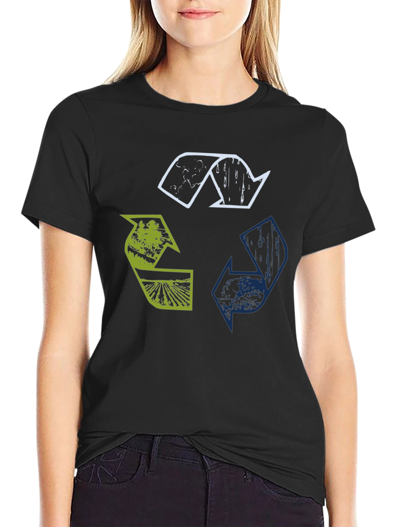 Eco Recycle Symbol Graphic T-Shirt