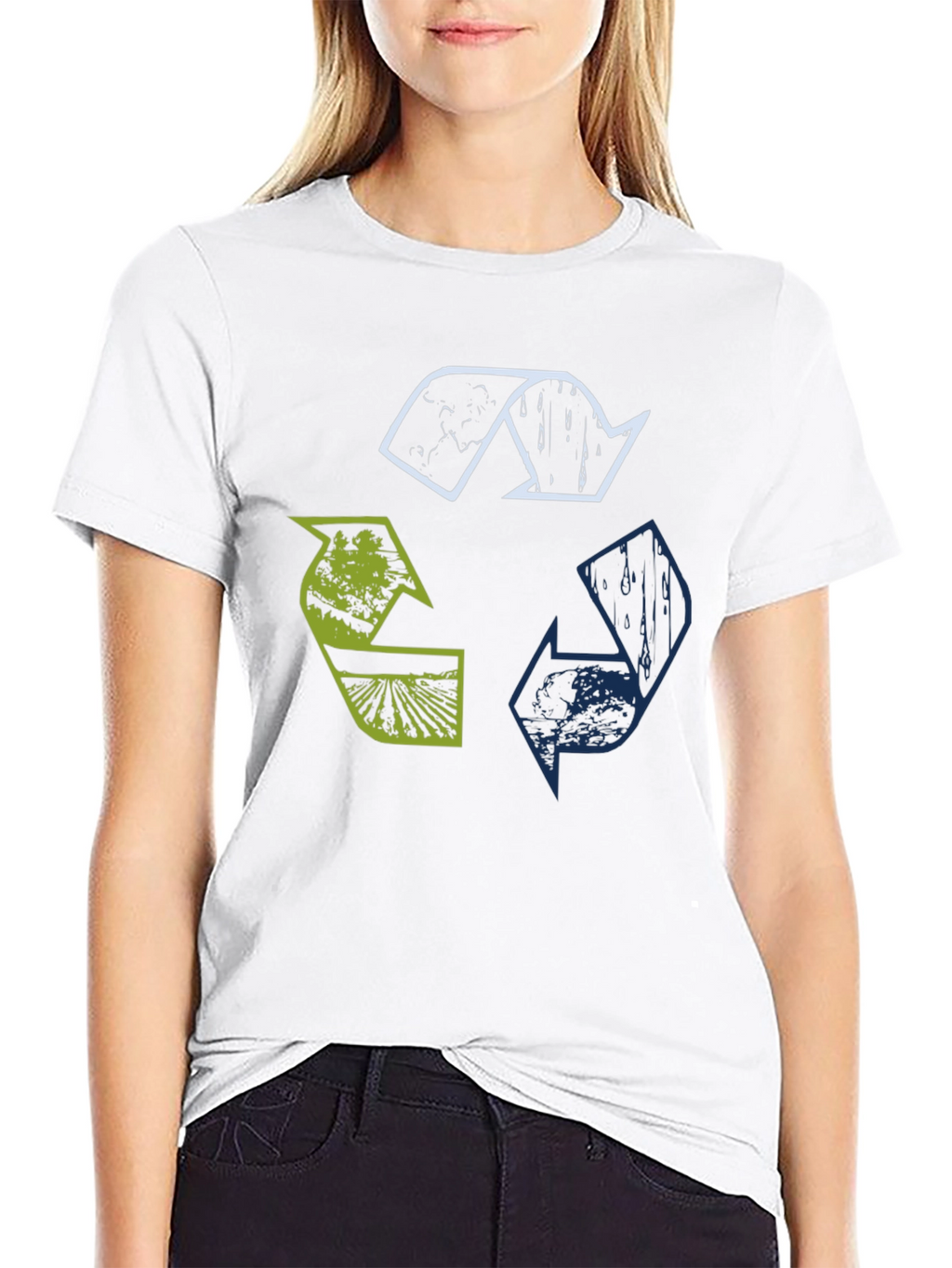 Eco Recycle Symbol Graphic T-Shirt