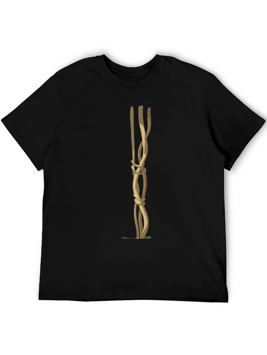 Unique Knot Graphic Tee - Black