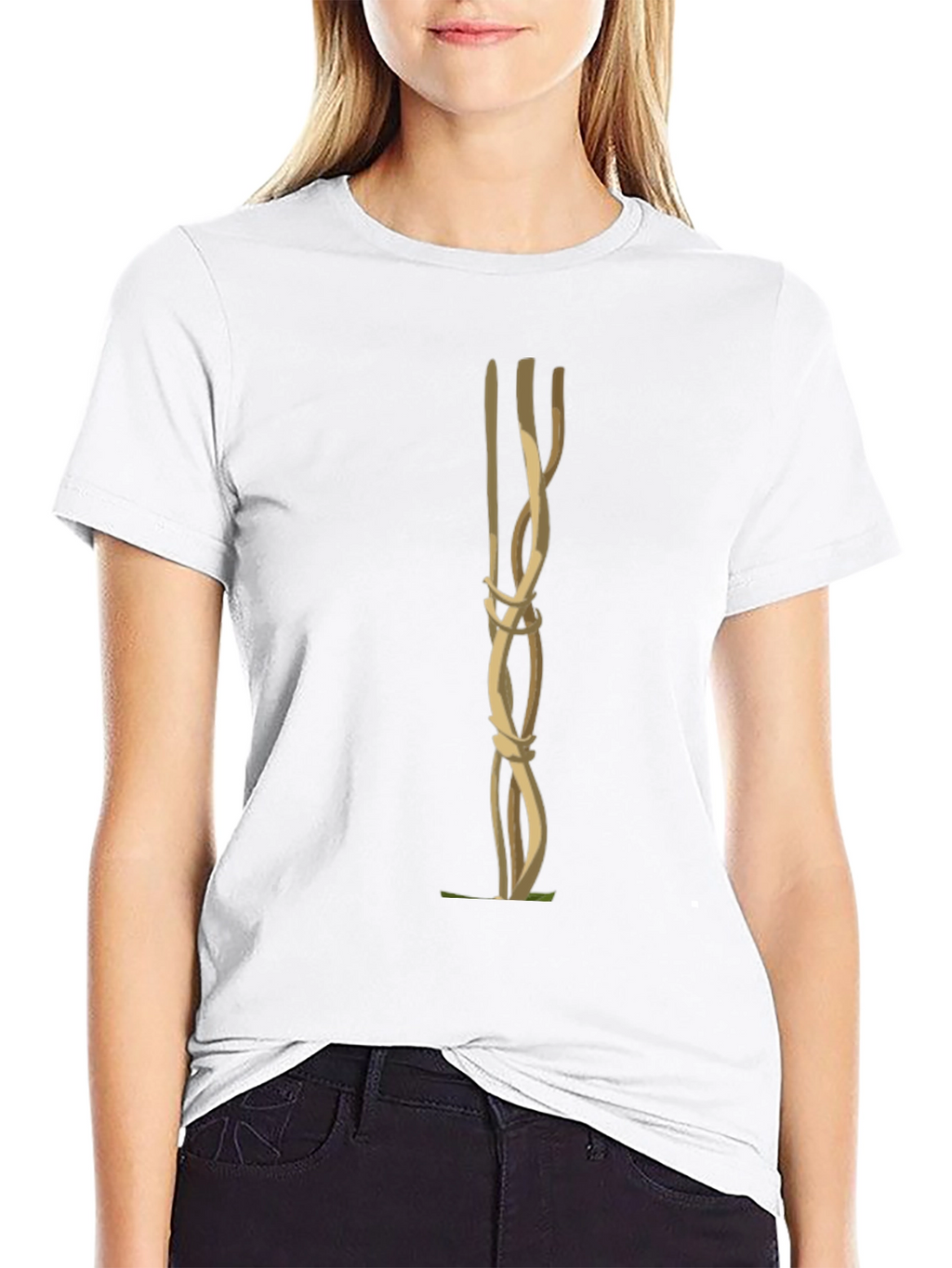 Unique Knot Graphic Tee - Black