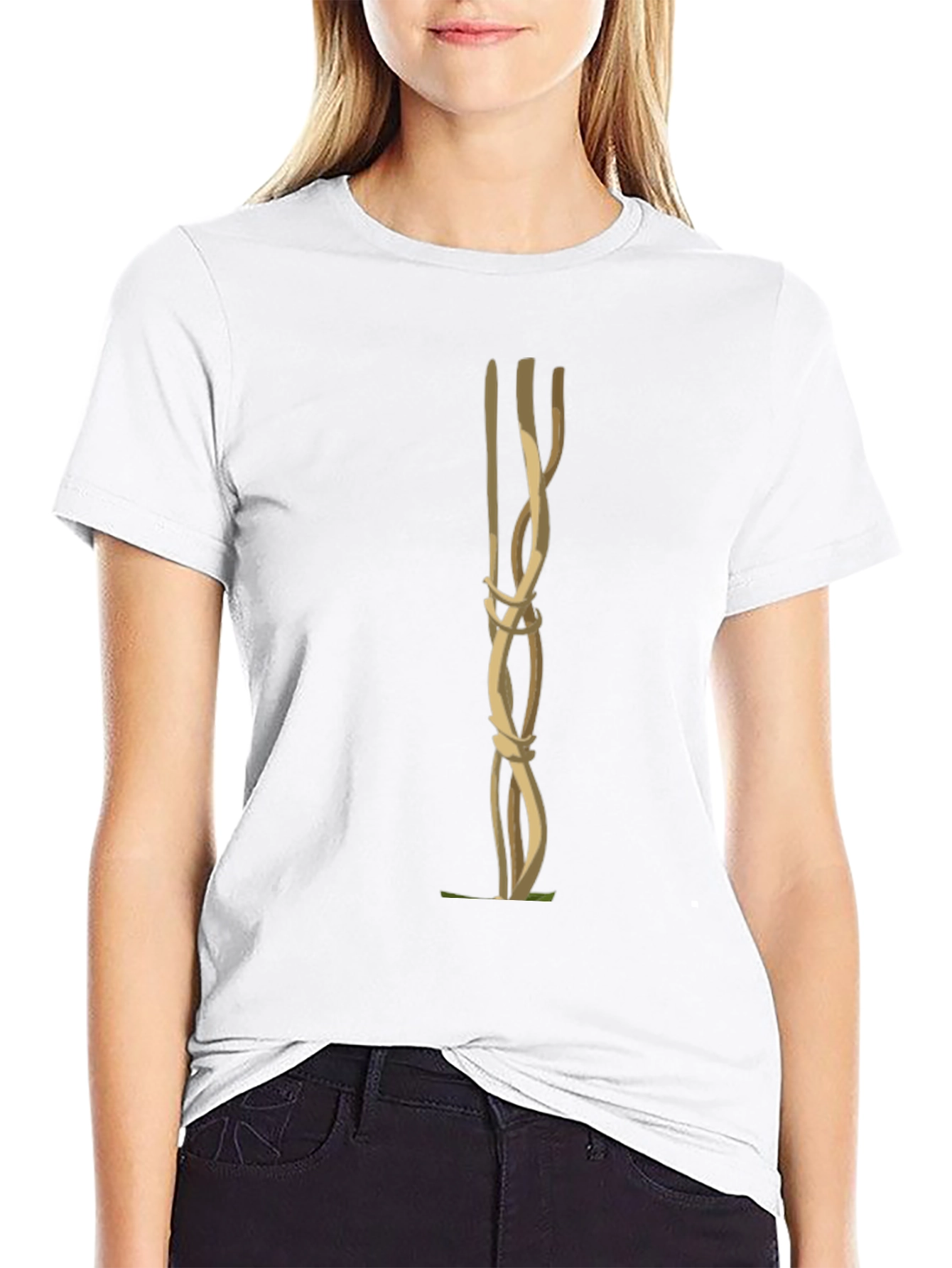 Unique Knot Graphic Tee - Black