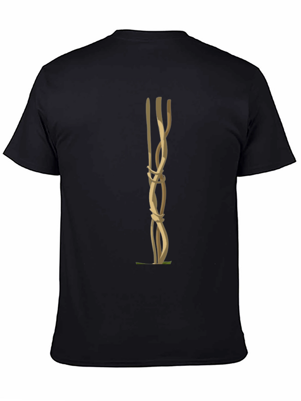 Unique Knot Graphic Tee - Black