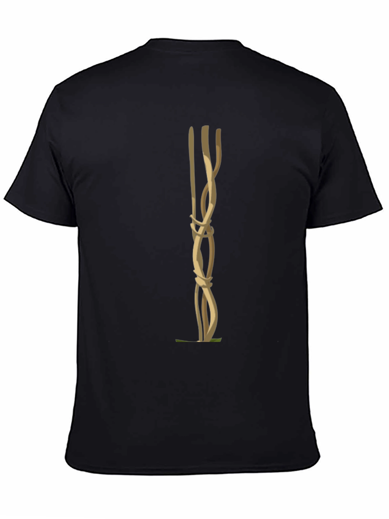 Unique Knot Graphic Tee - Black