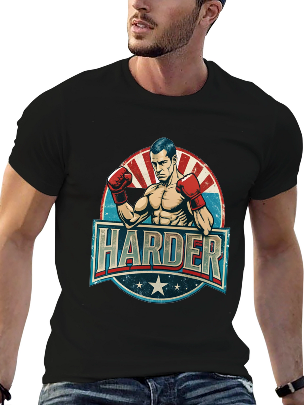Harder Boxer Graphic T-Shirt