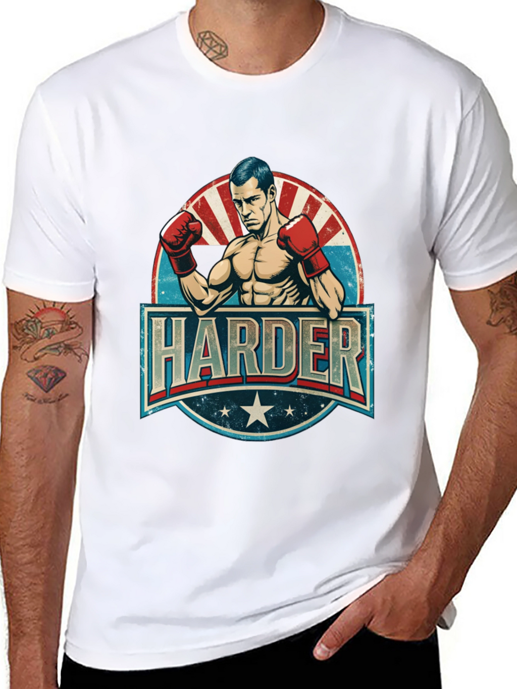 Harder Boxer Graphic T-Shirt