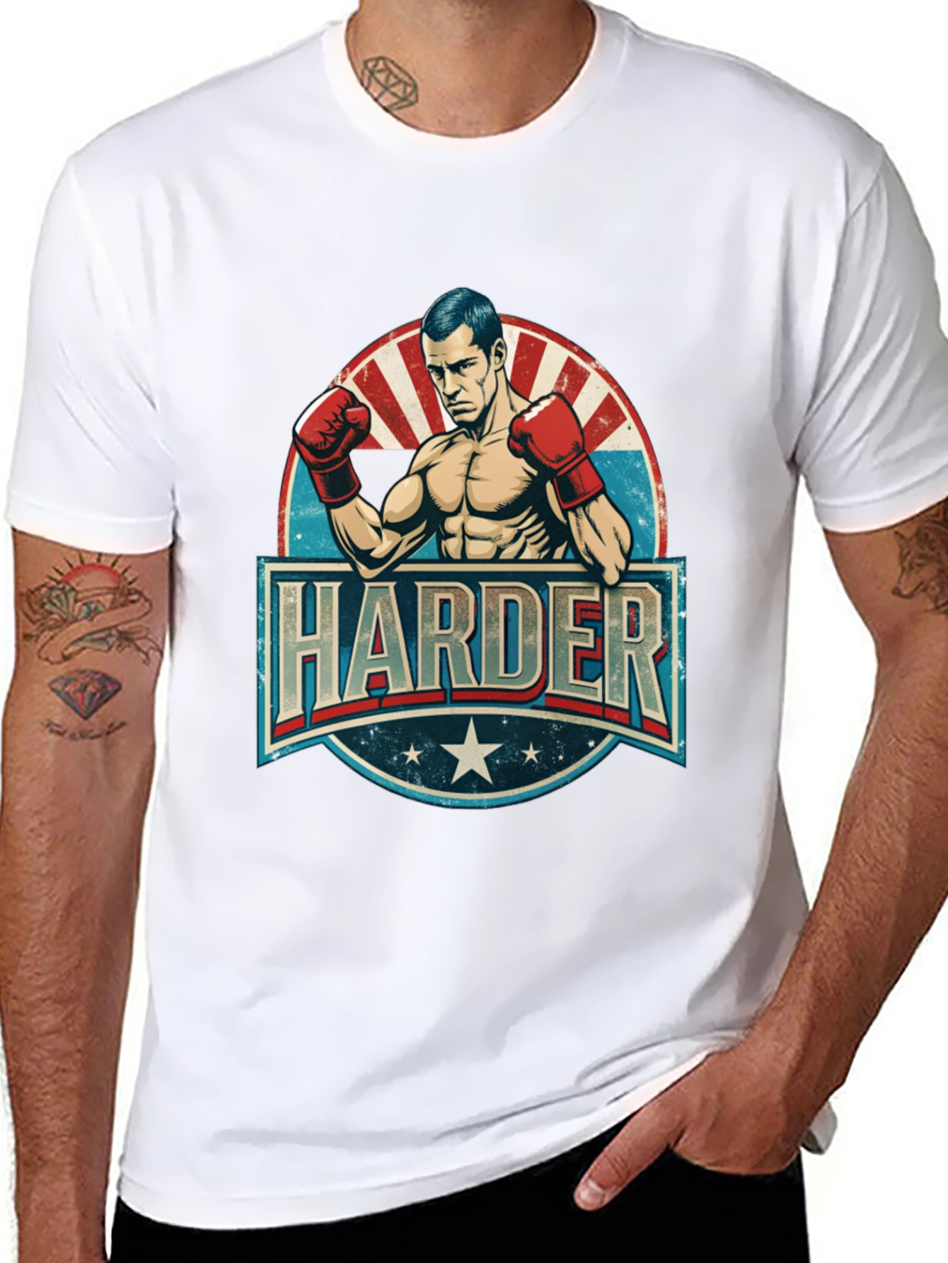 Harder Boxer Graphic T-Shirt