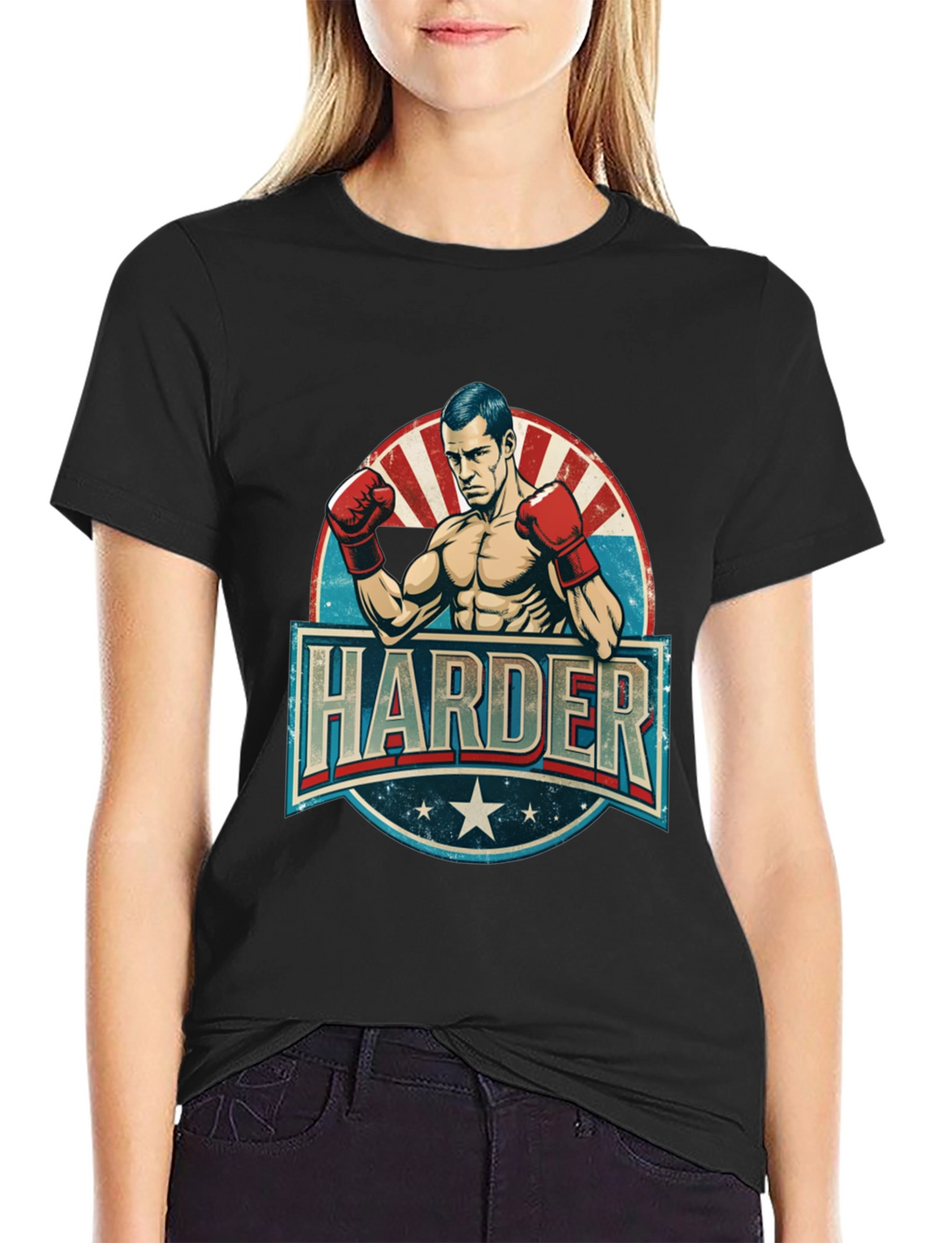 Harder Boxer Graphic T-Shirt