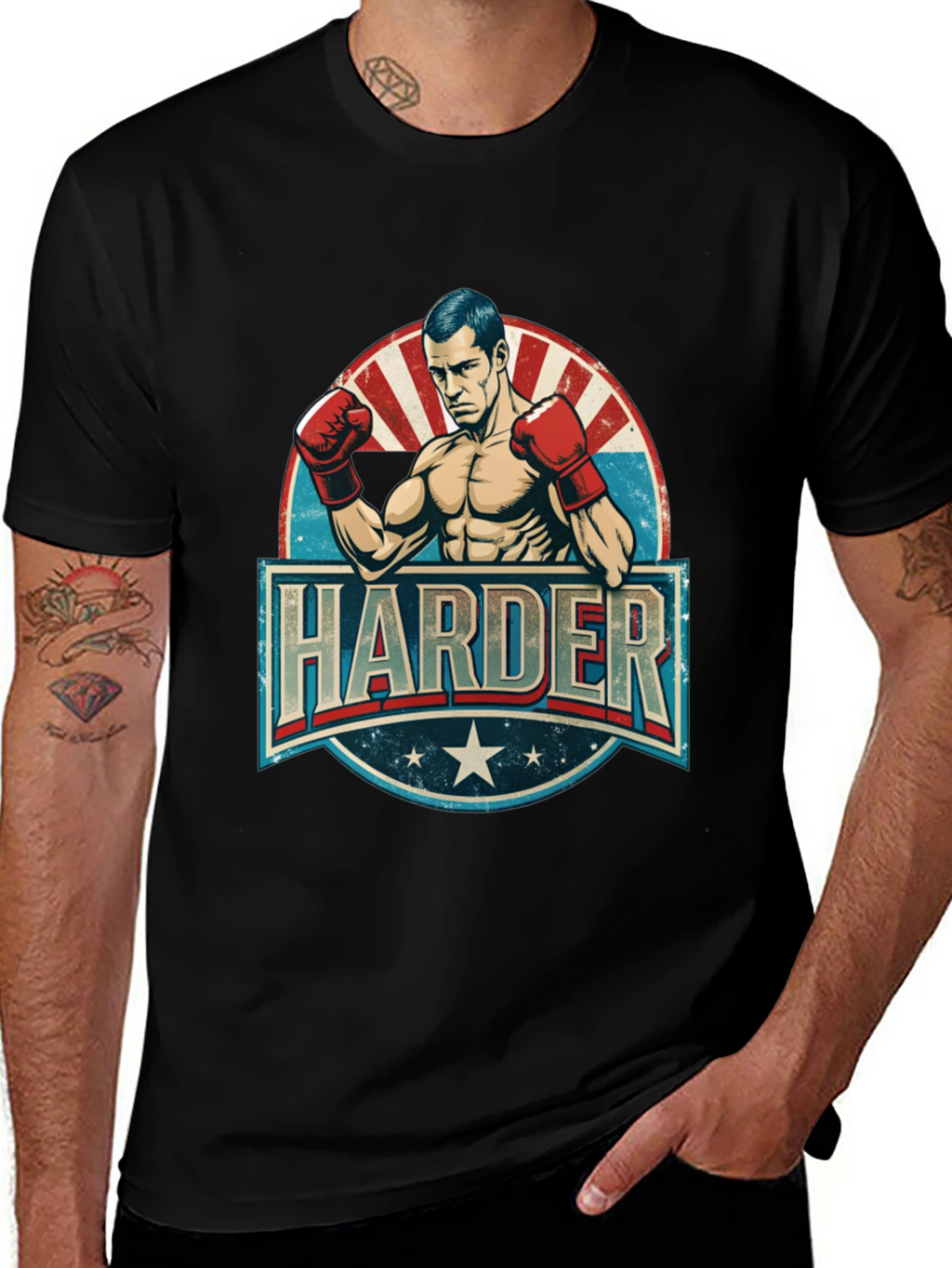 Harder Boxer Graphic T-Shirt