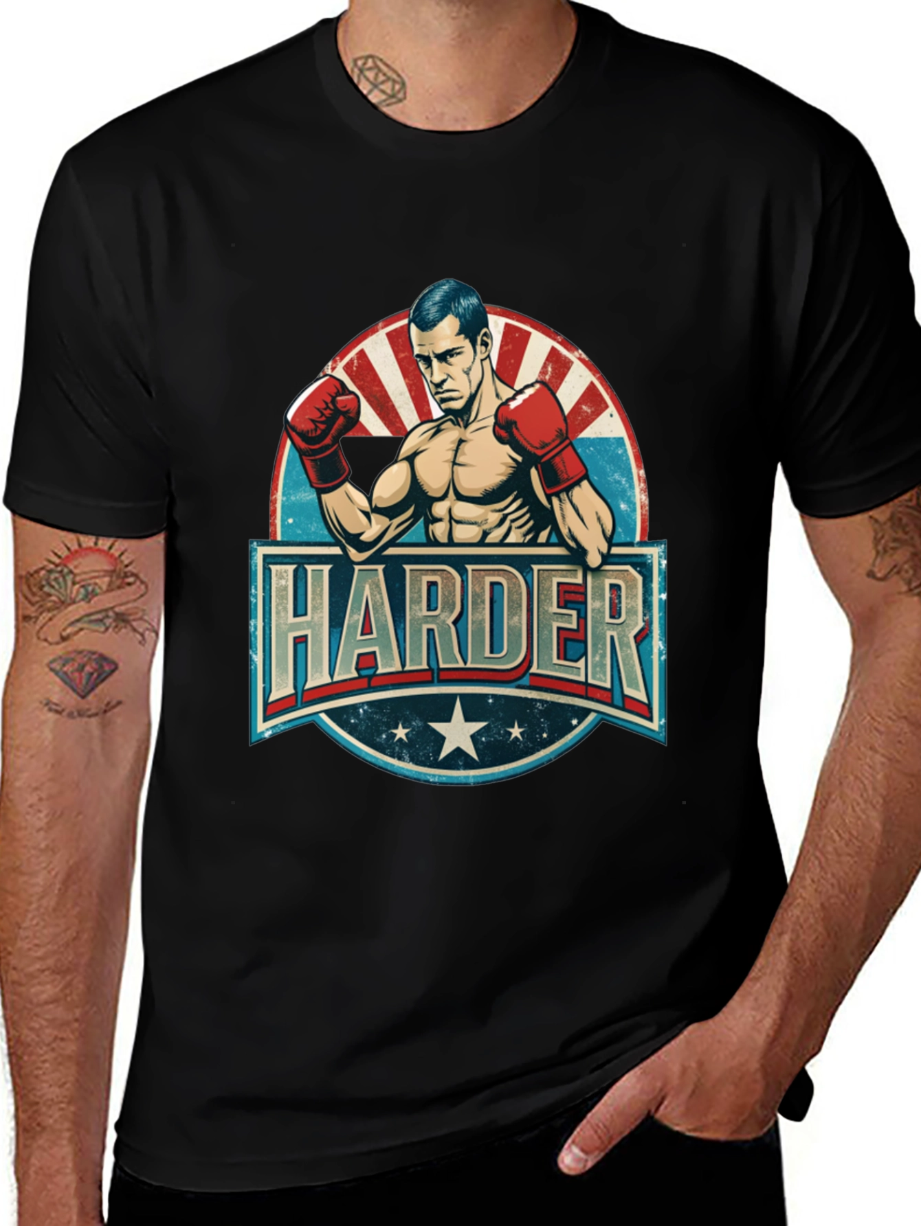 Harder Boxer Graphic T-Shirt