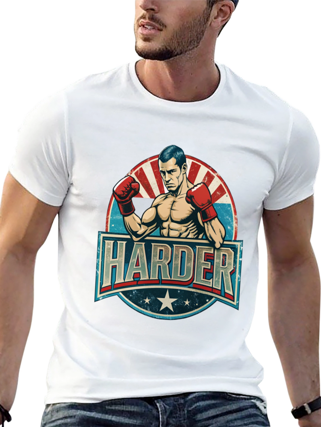 Harder Boxer Graphic T-Shirt