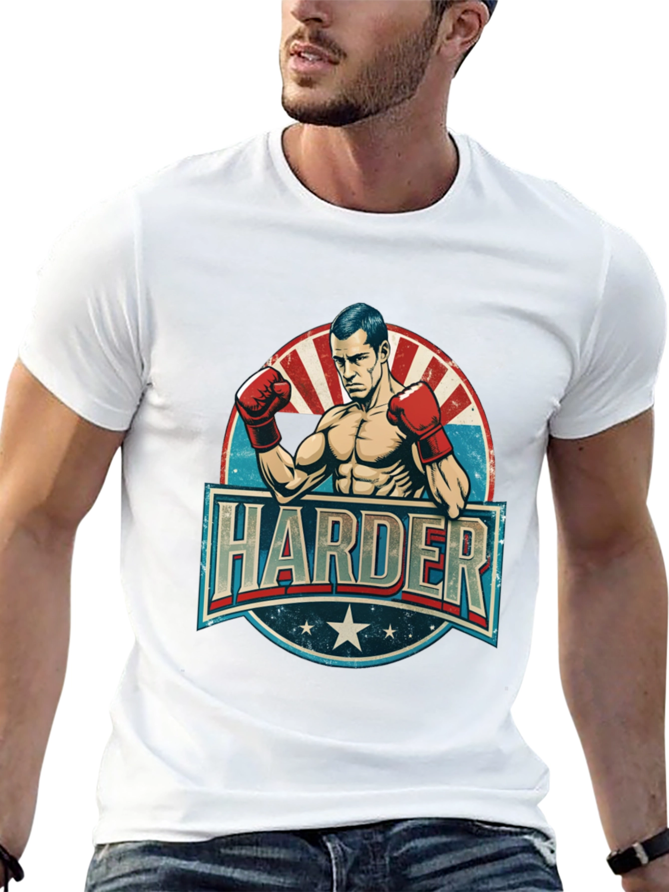 Harder Boxer Graphic T-Shirt
