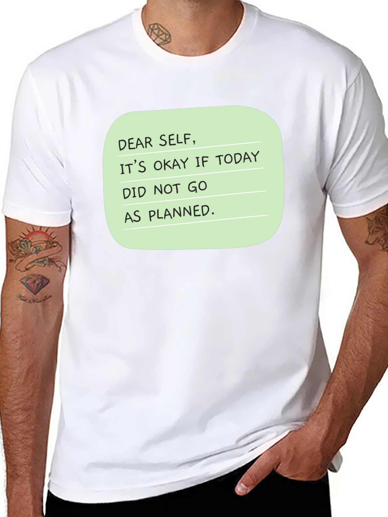 Dear Self Graphic T-Shirt: Inspirational Message