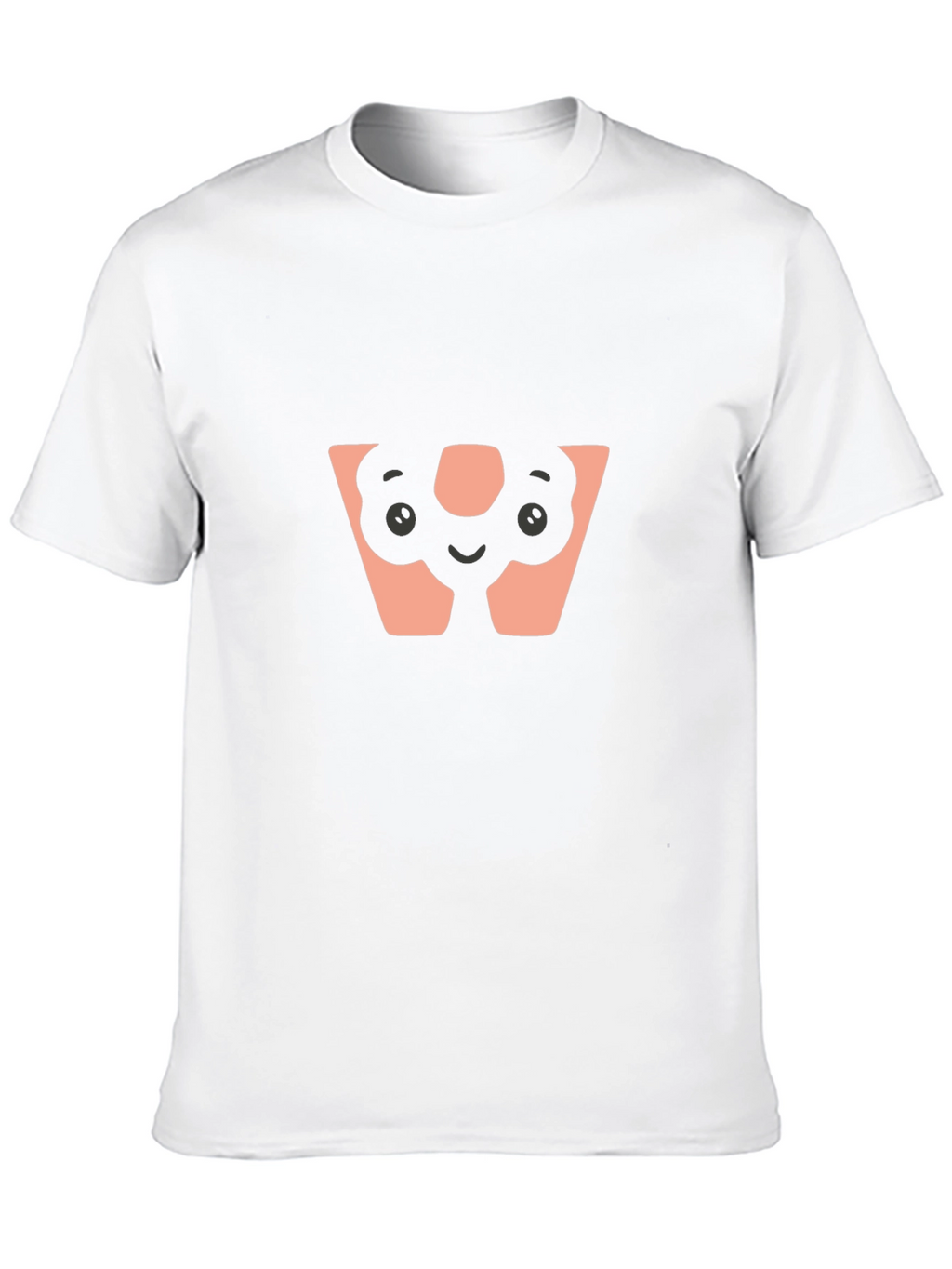 Unique Graphic T-Shirt - W Face Design