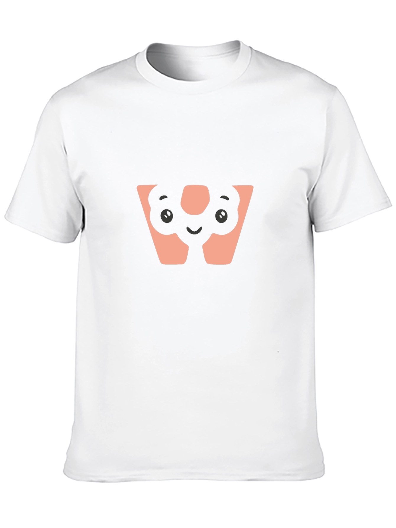 Unique Graphic T-Shirt - W Face Design