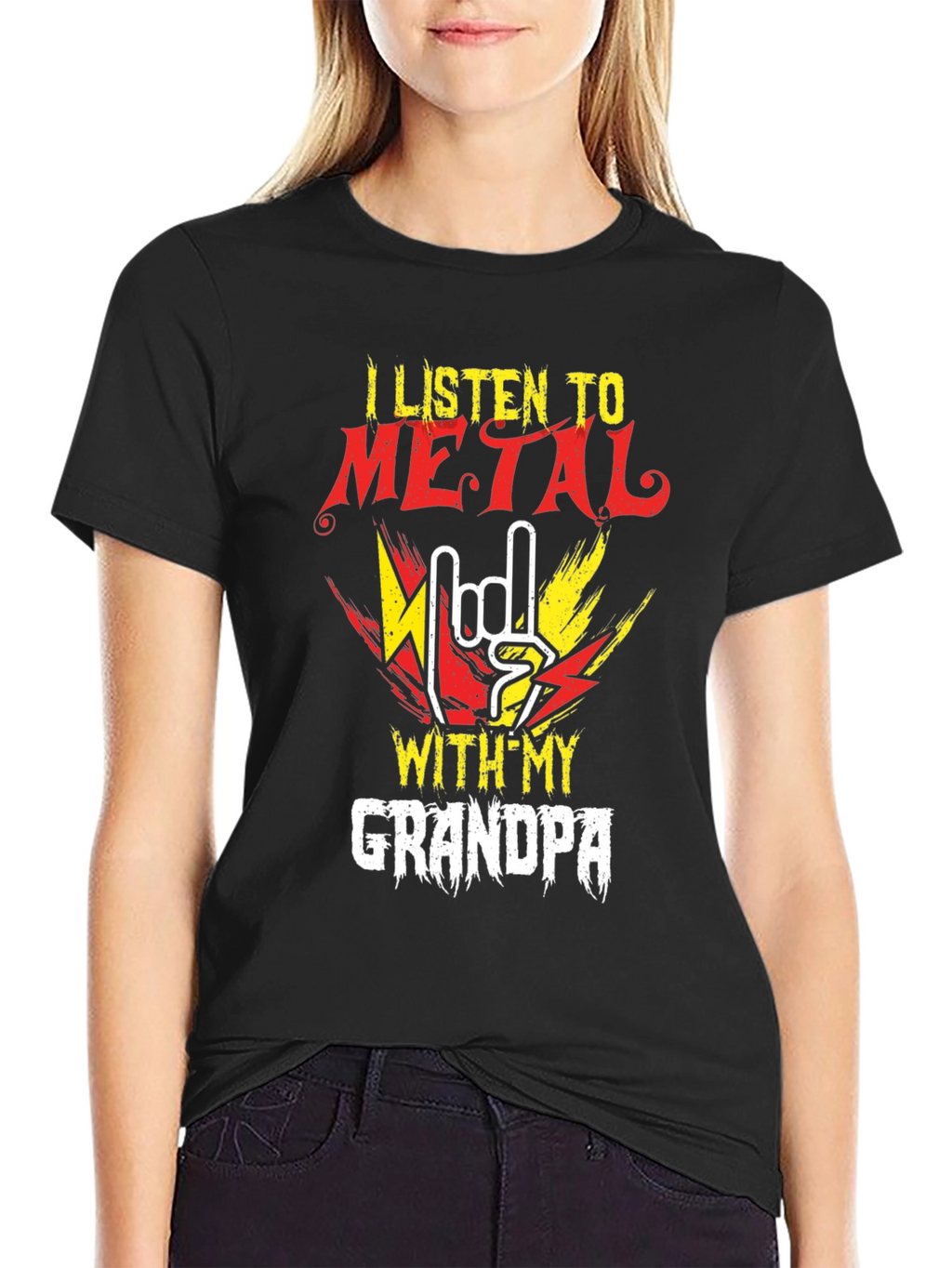 Metal Music Grandpa T-Shirt