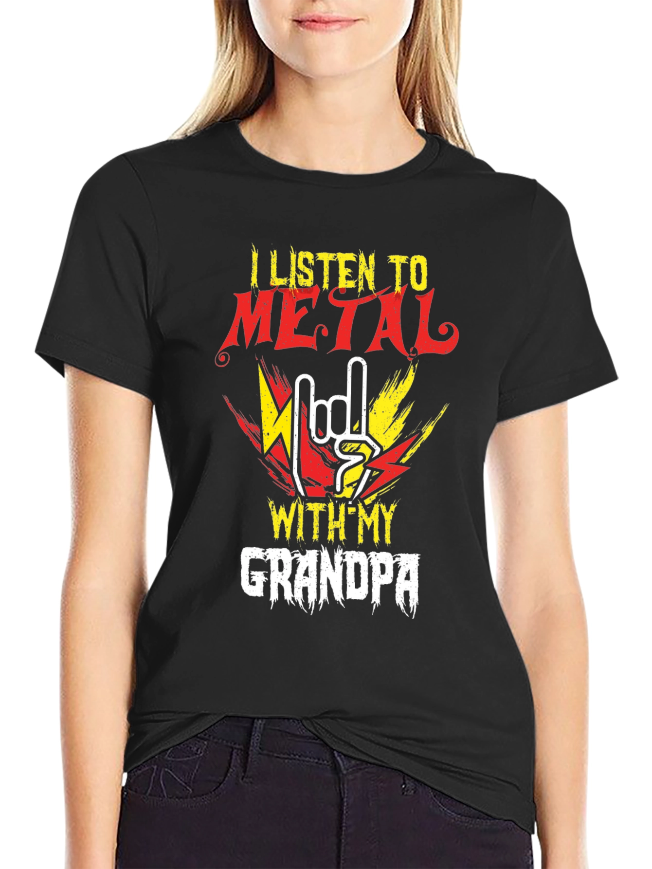 Metal Music Grandpa T-Shirt