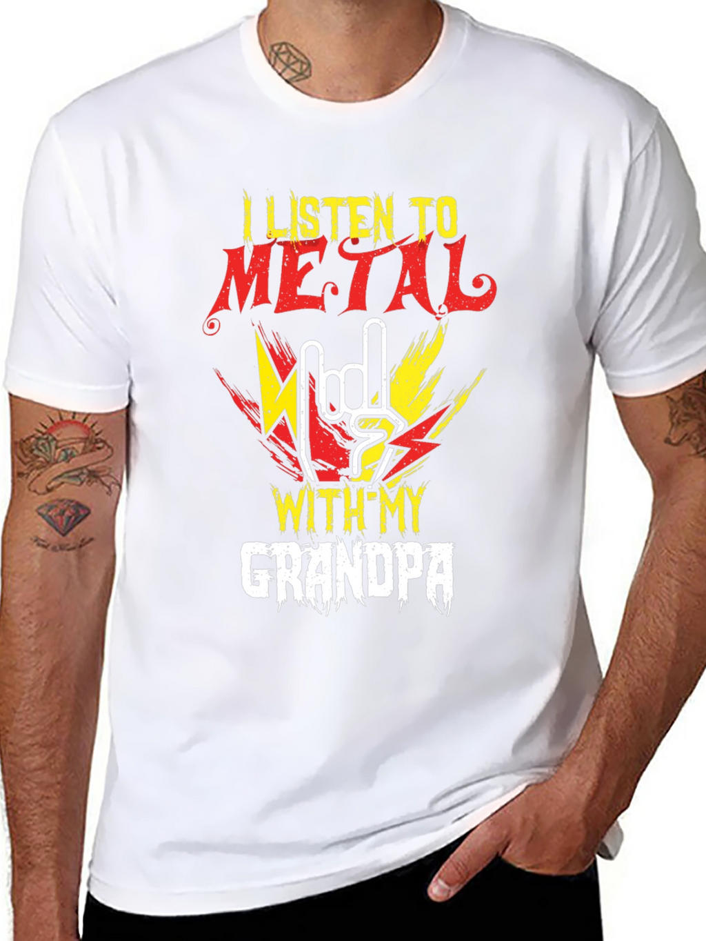 Metal Music Grandpa T-Shirt