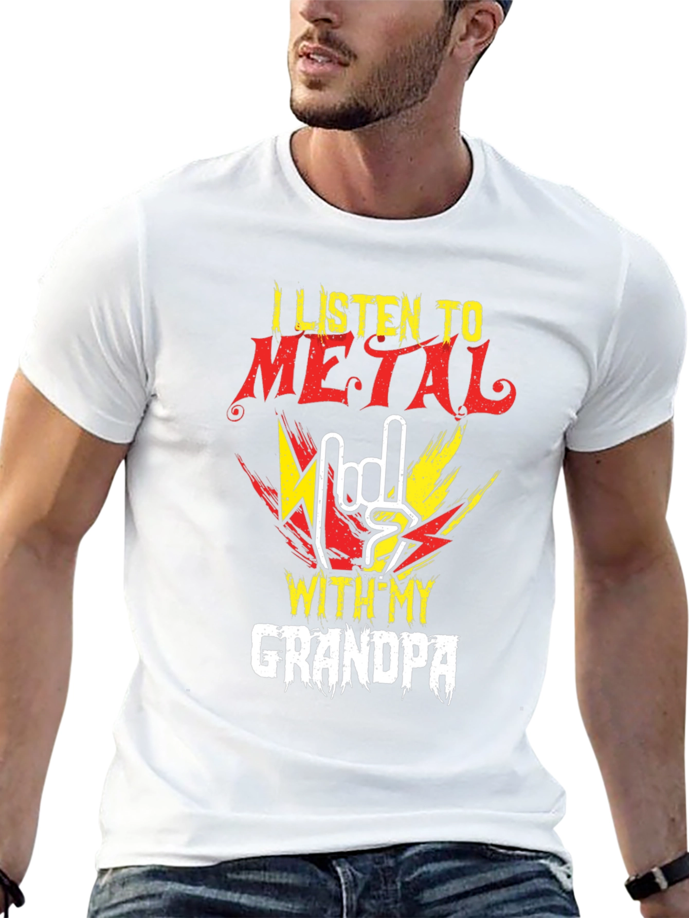 Metal Music Grandpa T-Shirt