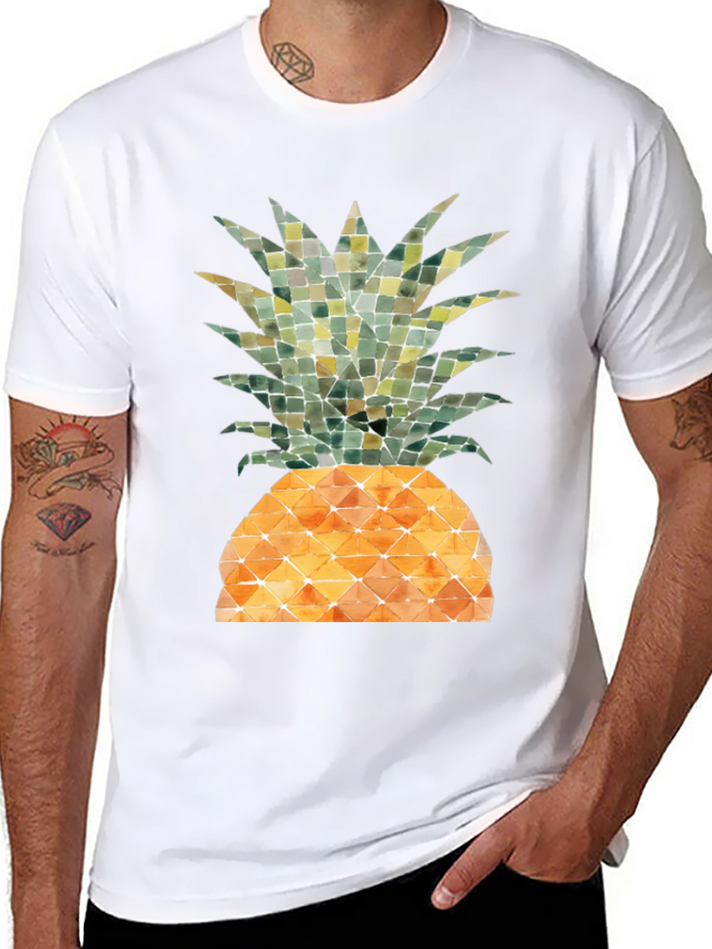 Pineapple Graphic T-Shirt - Tropical Fruit Design