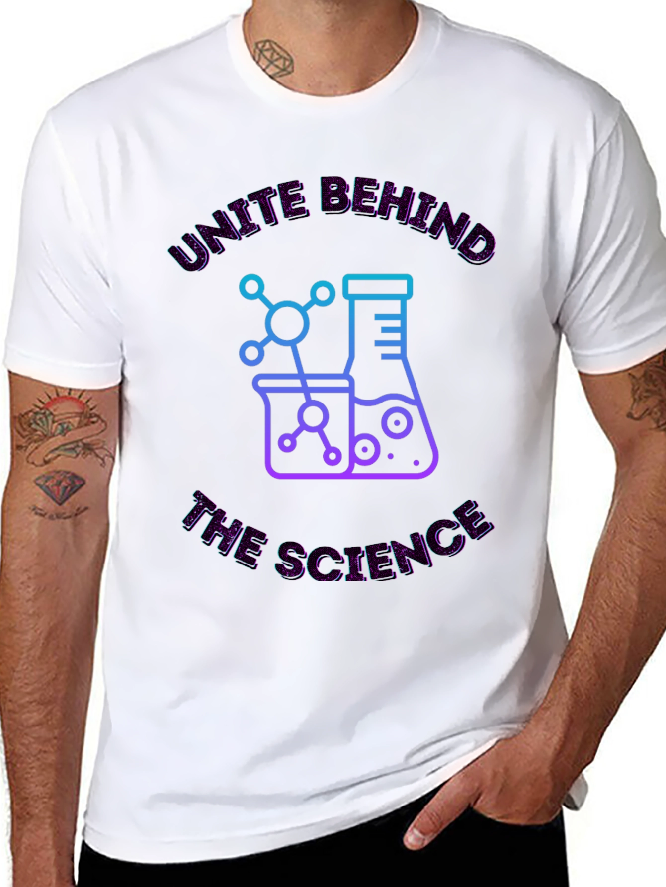 Unite Behind The Science Graphic Tee