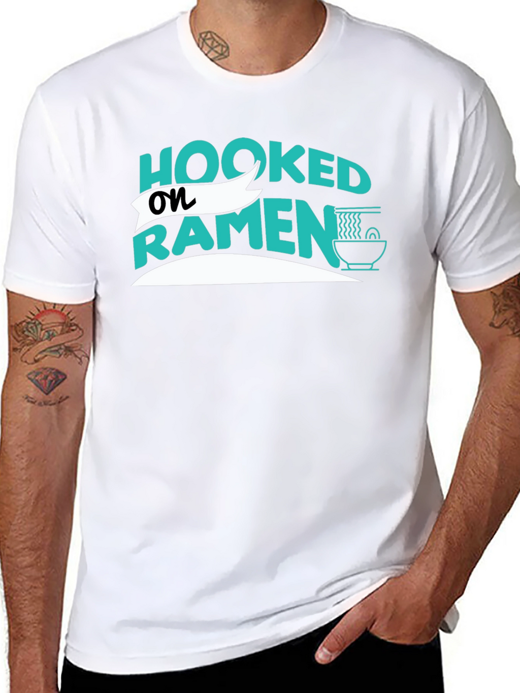 Hooked on Ramen Graphic Tee - Casual Comfort