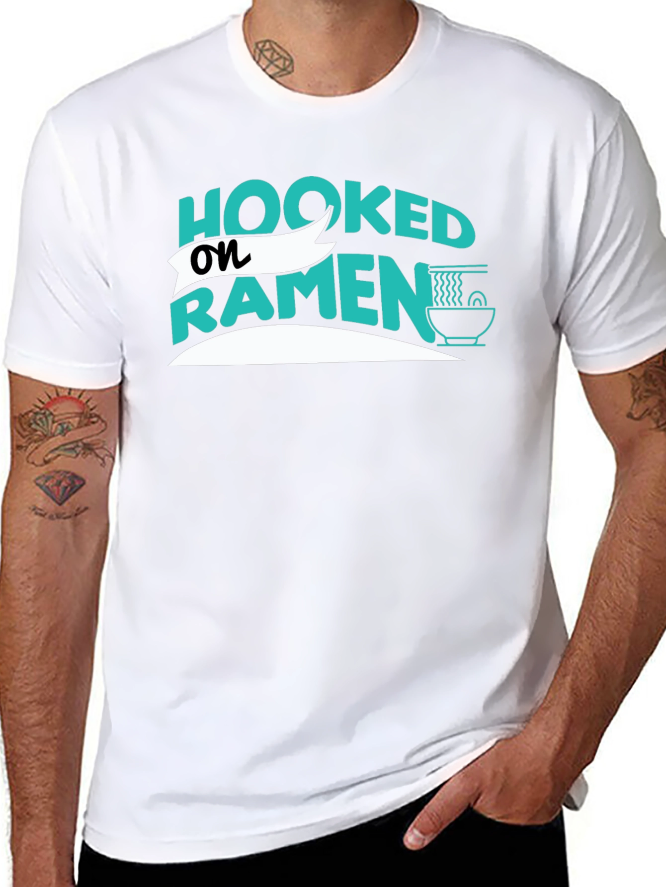 Hooked on Ramen Graphic Tee - Casual Comfort
