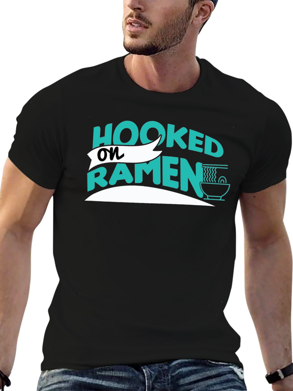Hooked on Ramen Graphic Tee - Casual Comfort
