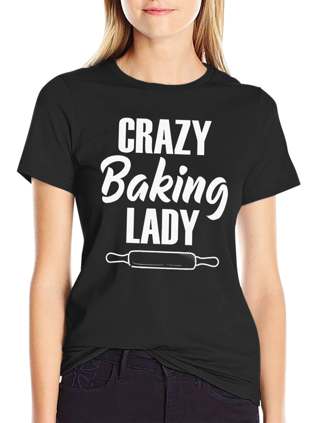 Crazy Baking Lady T-Shirt - Baker Gift