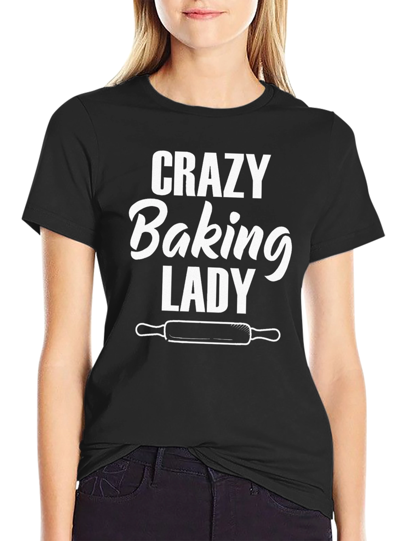 Crazy Baking Lady T-Shirt - Baker Gift