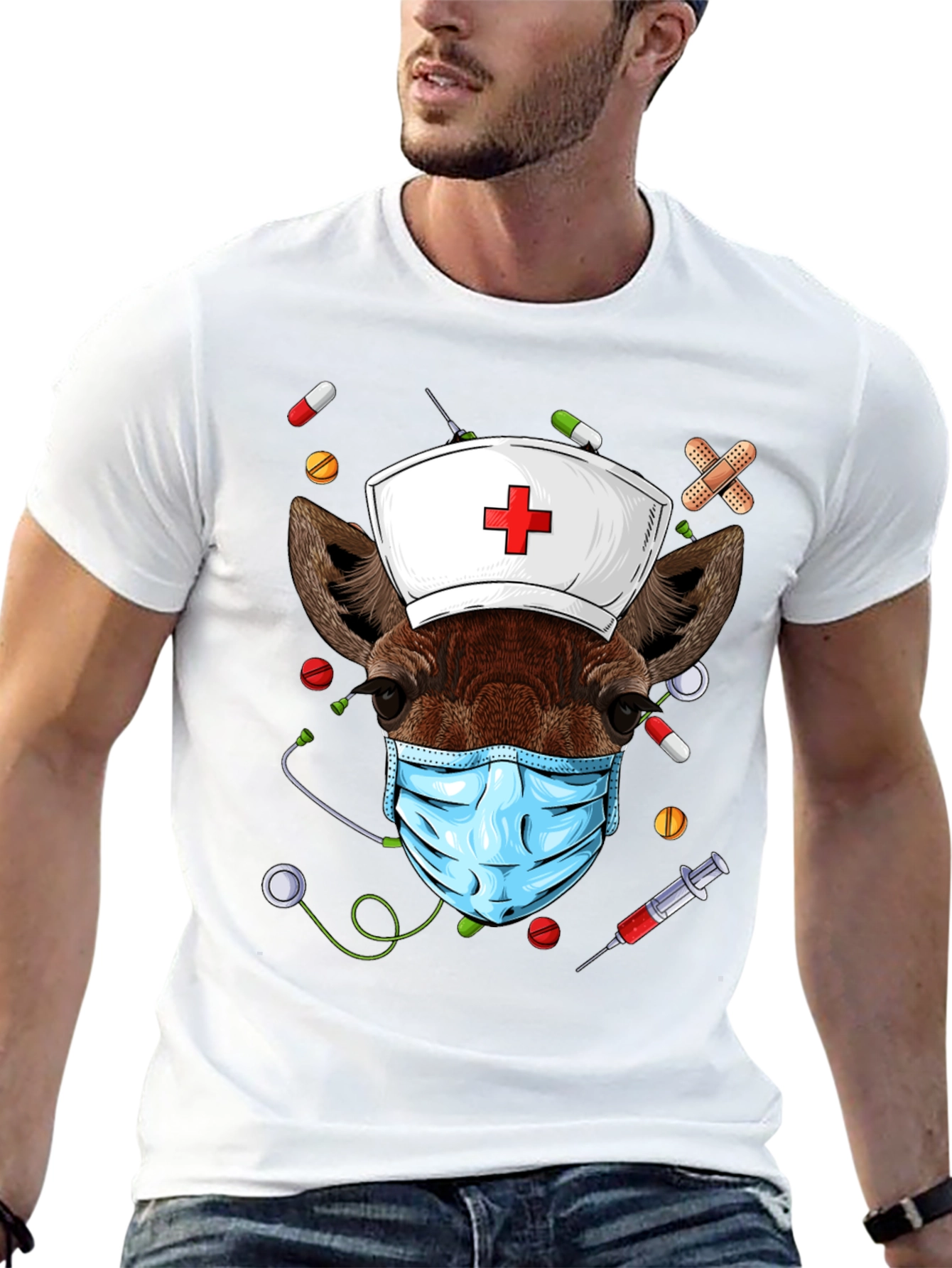 Nurse Giraffe T-Shirt