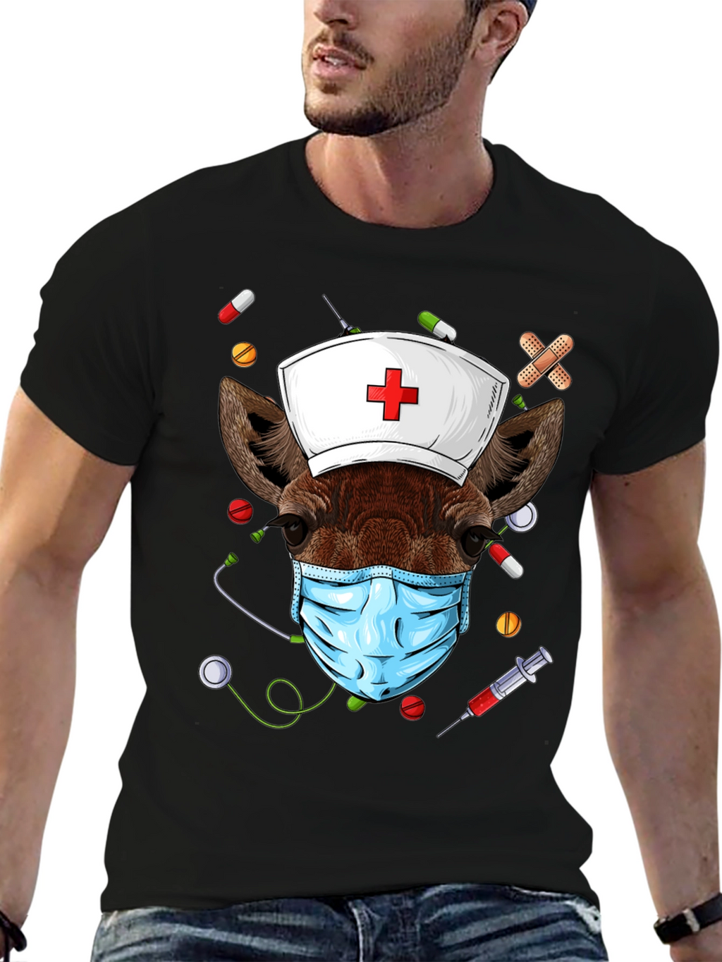 Nurse Giraffe T-Shirt