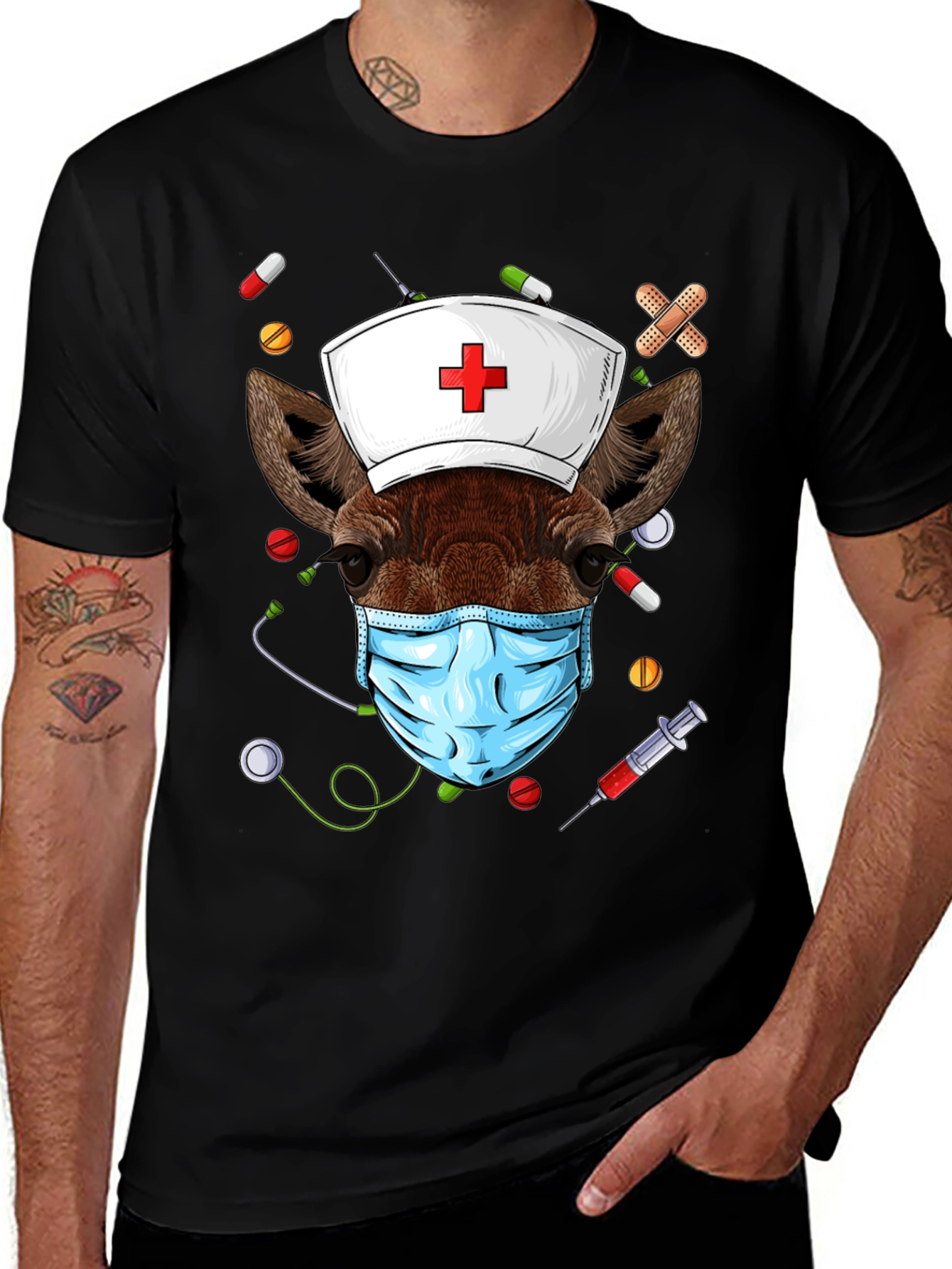 Nurse Giraffe T-Shirt