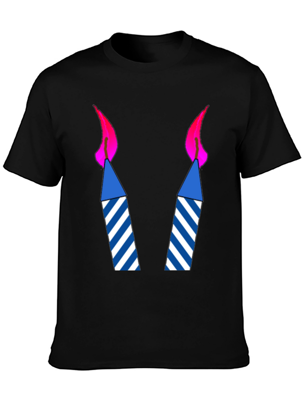 Birthday Candles Graphic Tee - Celebration Shirt
