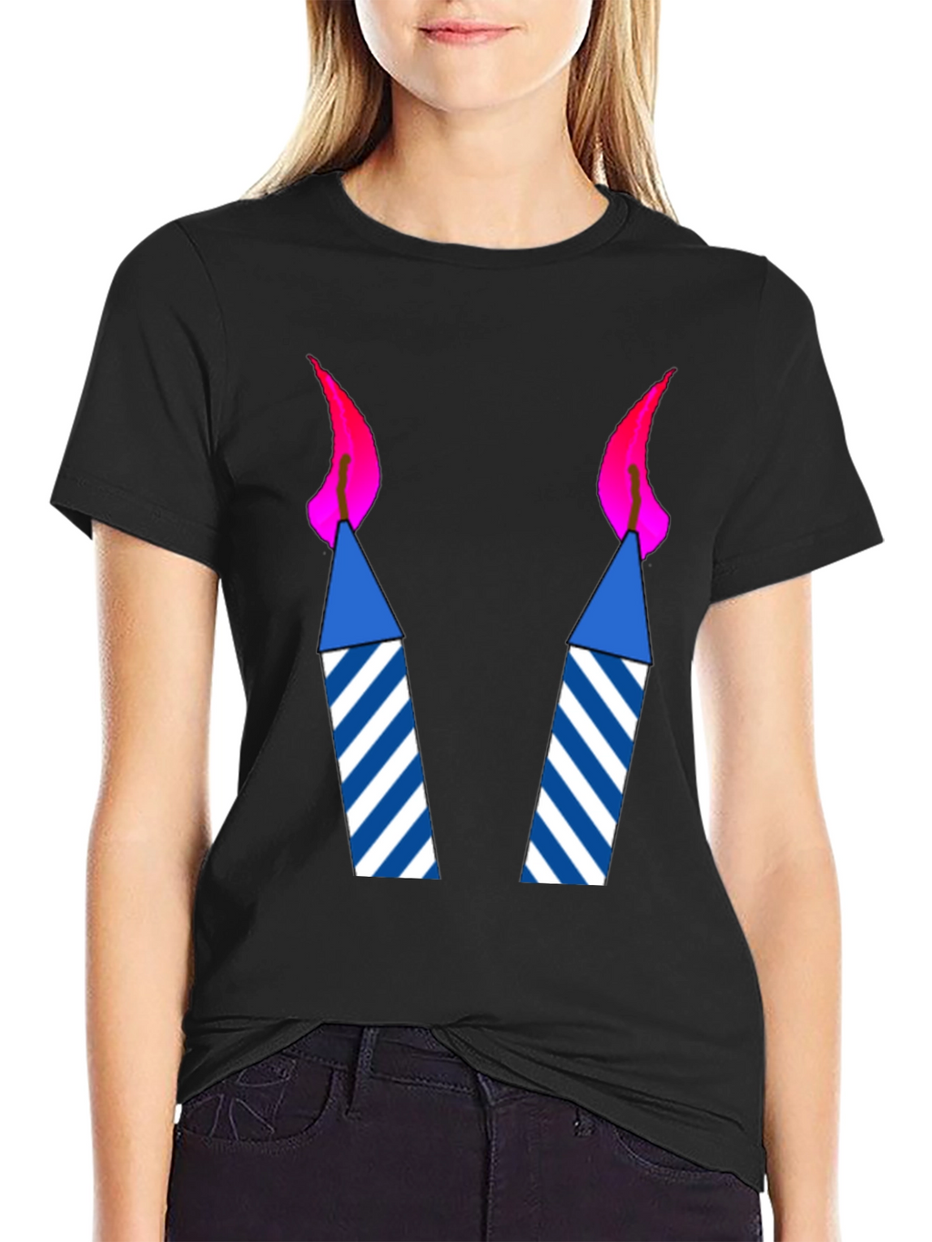 Birthday Candles Graphic Tee - Celebration Shirt