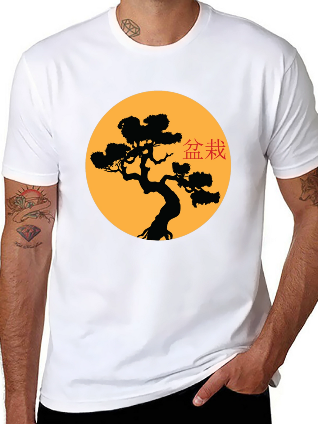Bonsai Tree Graphic Tee - Zen Style