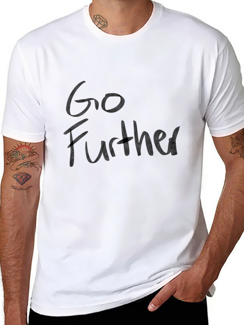 Go Further Black T-Shirt