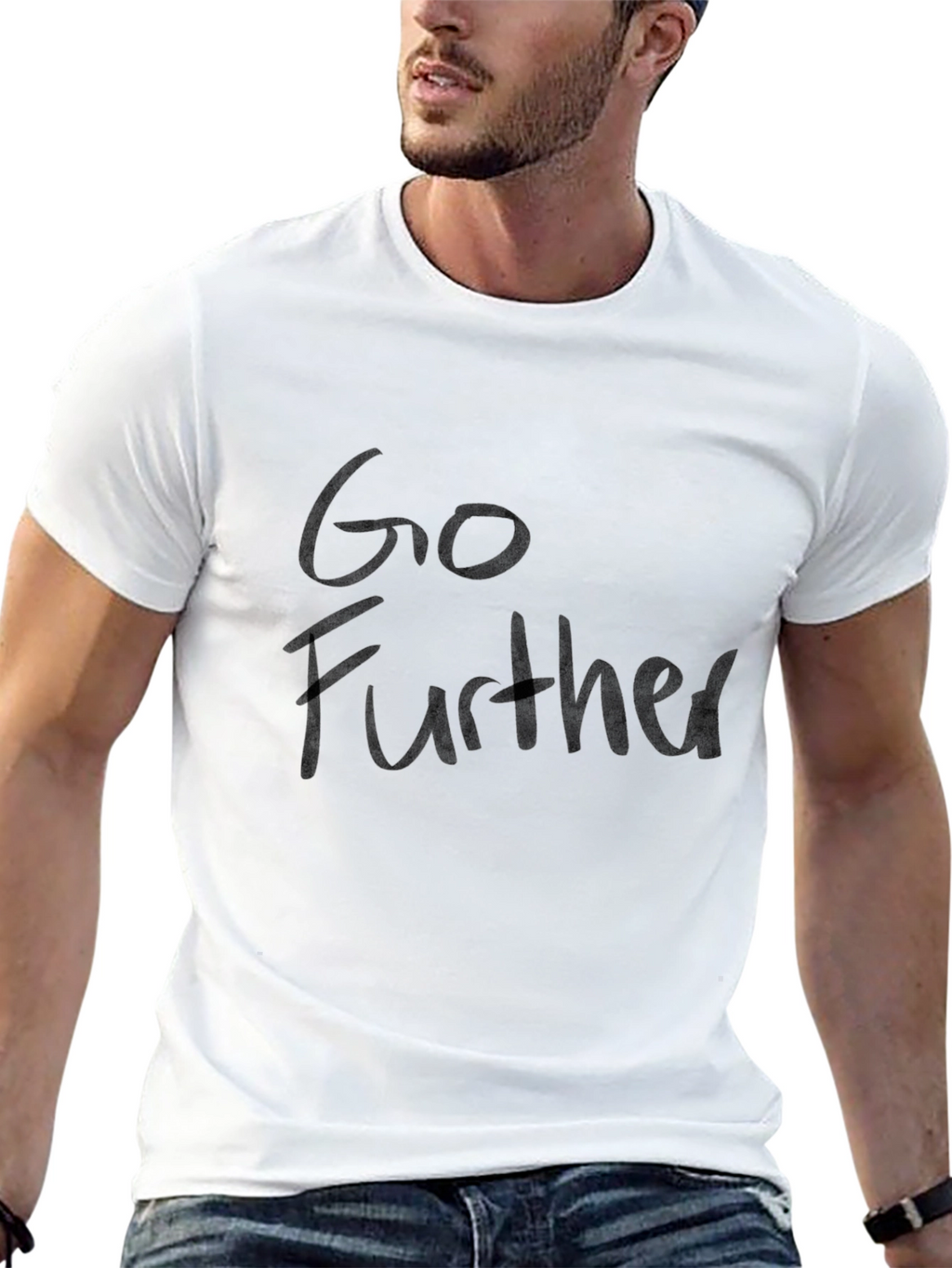 Go Further Black T-Shirt