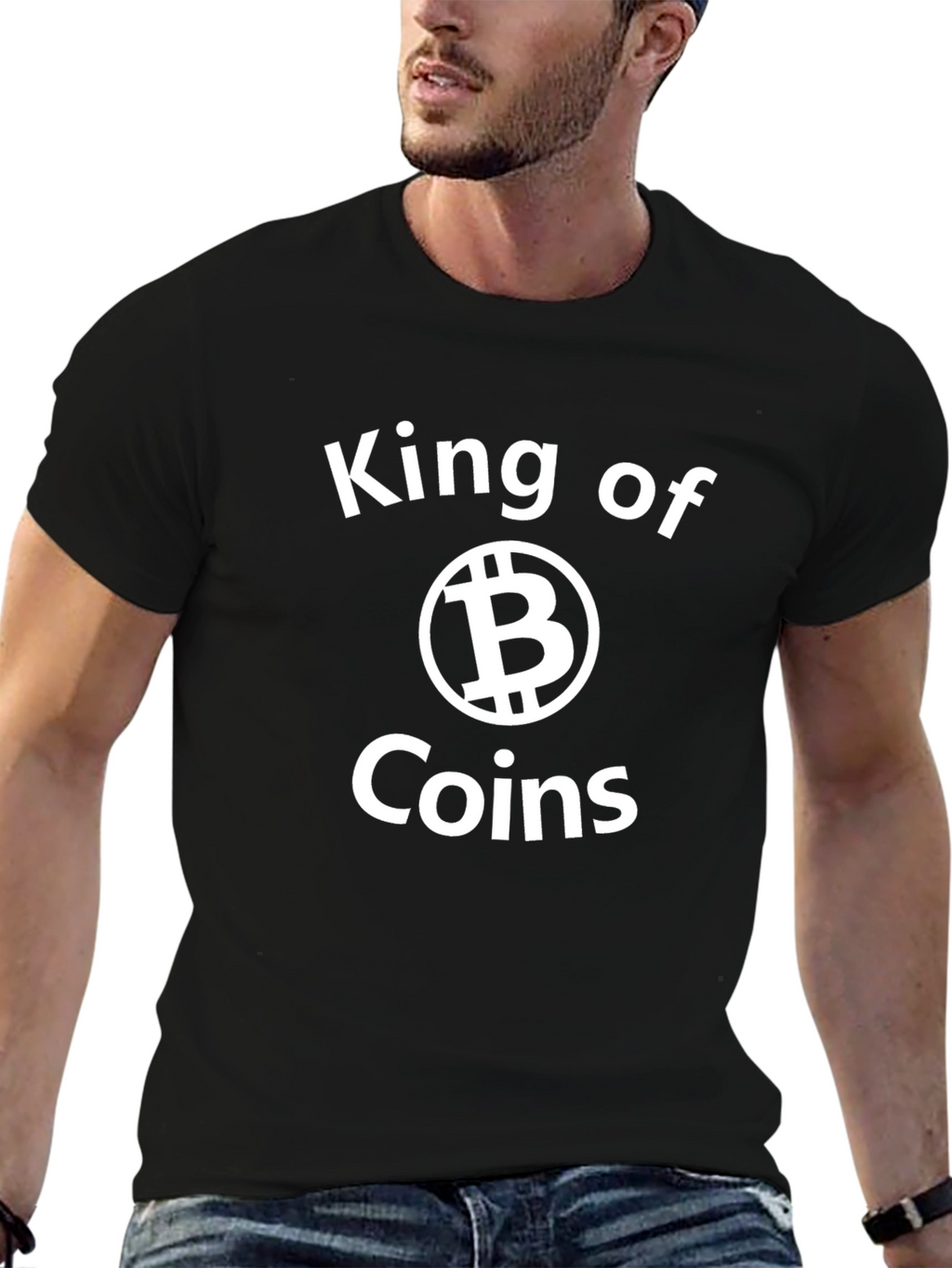 King of Coins Bitcoin Graphic T-Shirt
