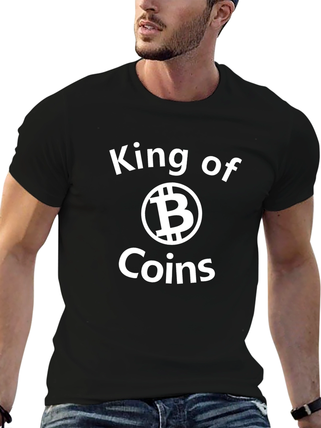 King of Coins Bitcoin Graphic T-Shirt