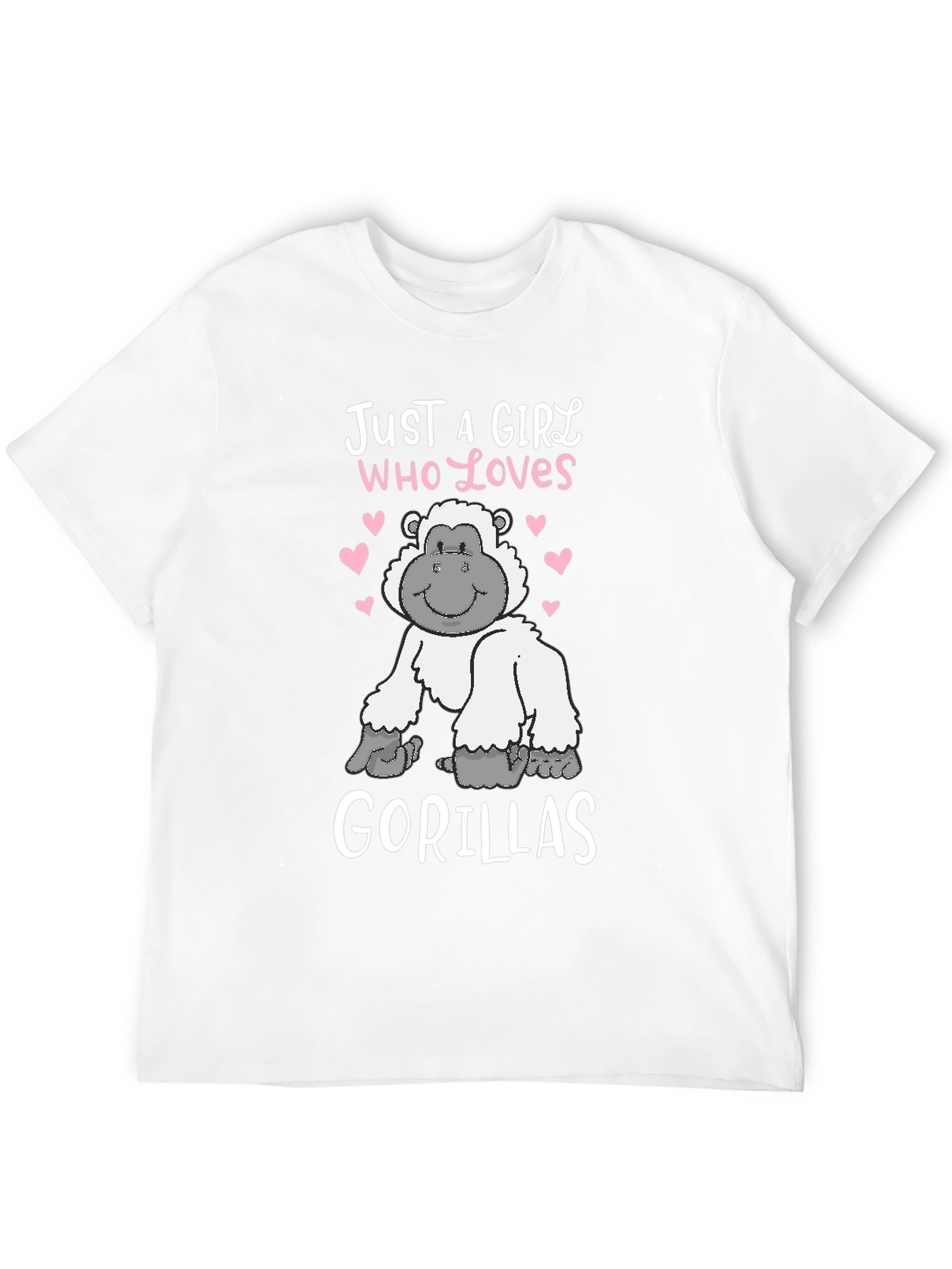 Just a Girl Who Loves Gorillas T-Shirt