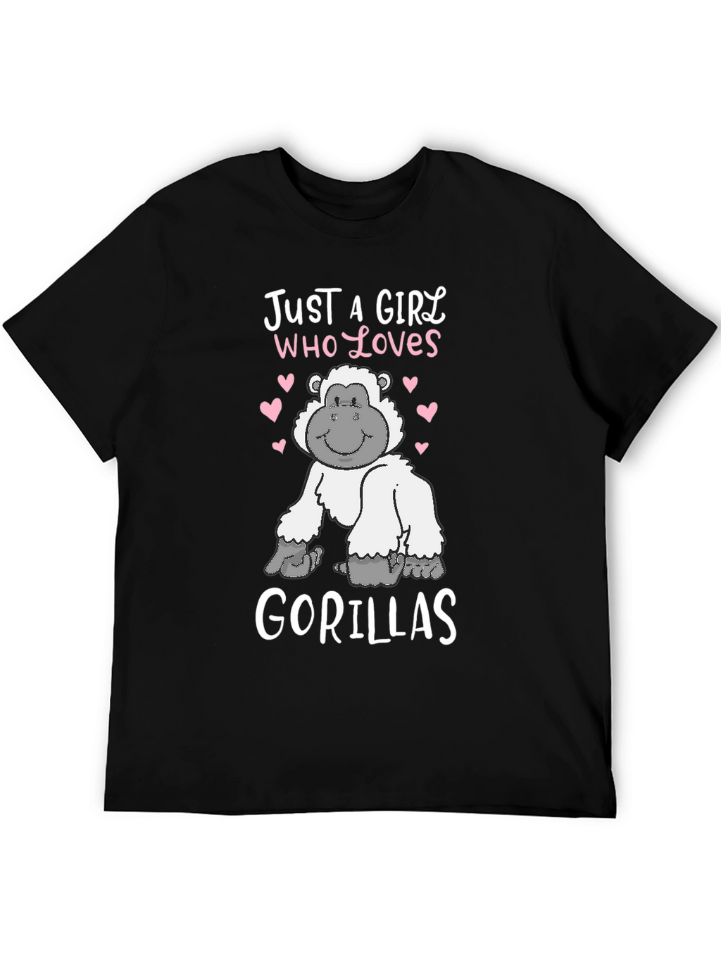 Just a Girl Who Loves Gorillas T-Shirt