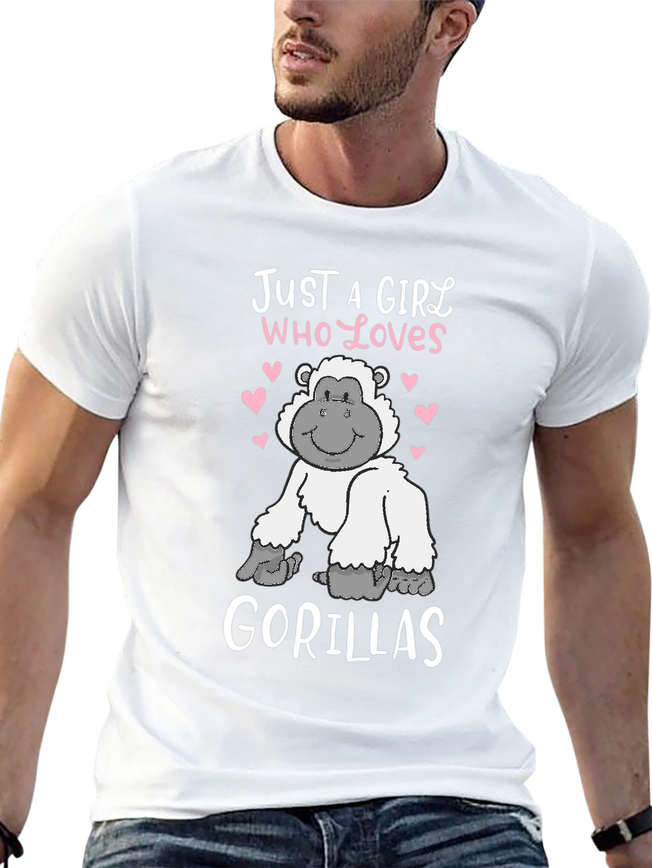 Just a Girl Who Loves Gorillas T-Shirt