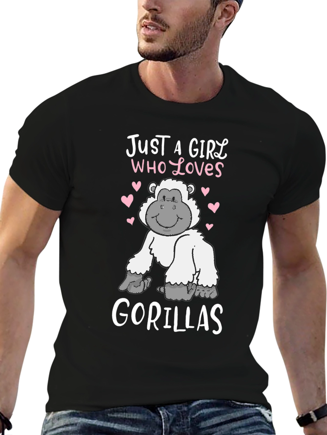 Just a Girl Who Loves Gorillas T-Shirt